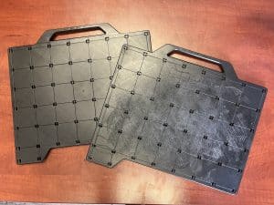 can stratasys F123 build trays be resused